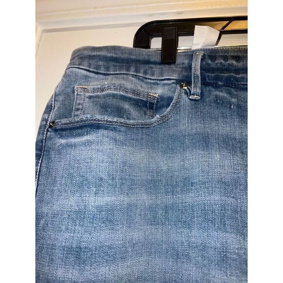 Good American Good Legs Raw Step Hem Skinny Jeans Size 24 - Picture 7 of 9